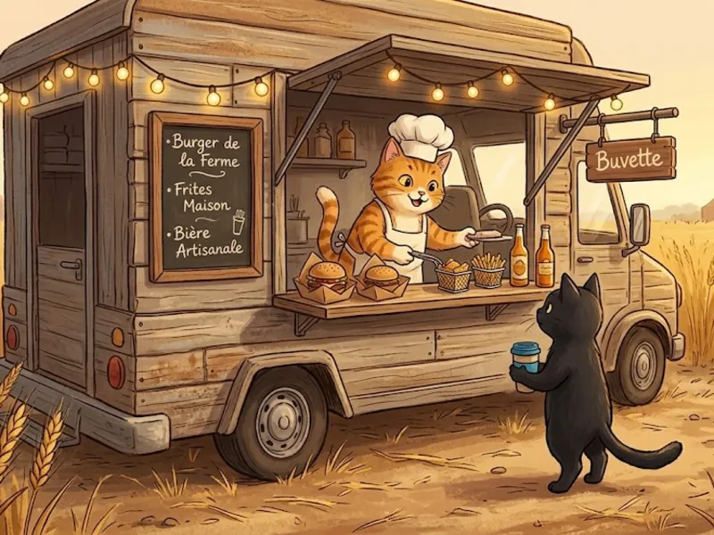 Chat cuisinier dans un food truck — Festichat